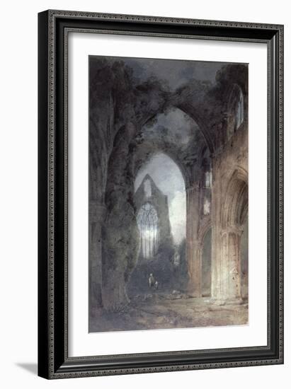 Tintern Abbey by Moonlight-John Sell Cotman-Framed Giclee Print