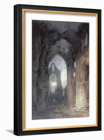 Tintern Abbey by Moonlight-John Sell Cotman-Framed Giclee Print