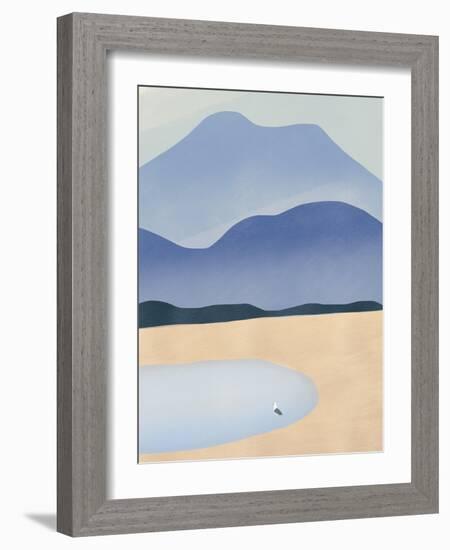 Tiny against Mountains-Little Dean-Framed Photographic Print