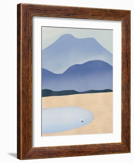 Tiny against Mountains-Little Dean-Framed Photographic Print