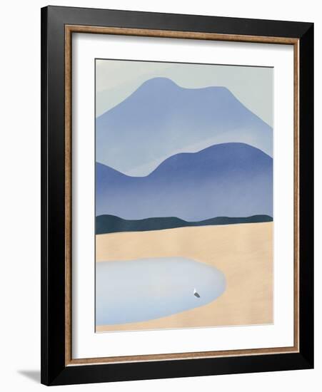 Tiny against Mountains-Little Dean-Framed Photographic Print