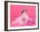 Tiny Glamour Dog With Pink Accessories Isolated-vitalytitov-Framed Photographic Print