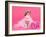 Tiny Glamour Dog With Pink Accessories Isolated-vitalytitov-Framed Photographic Print