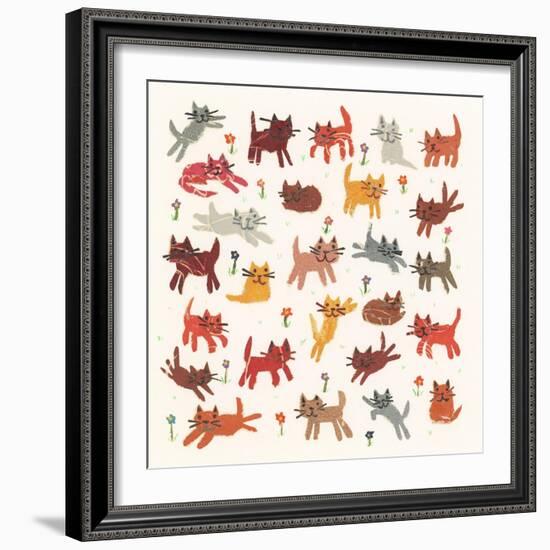 Tiny kittens, 2010,collage-Sarah Battle-Framed Giclee Print