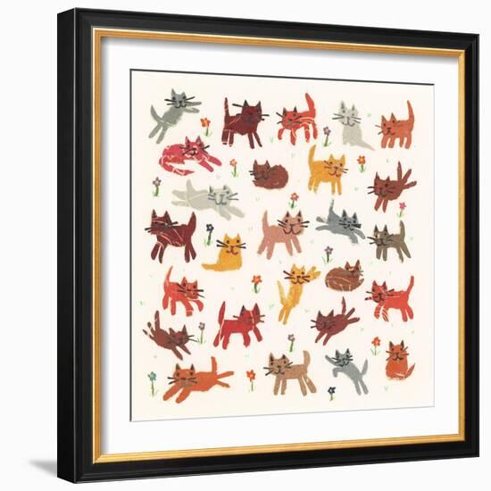 Tiny kittens, 2010,collage-Sarah Battle-Framed Giclee Print