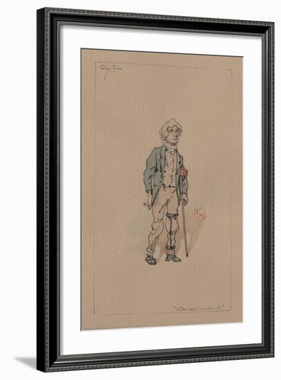 Tiny Tim - a Christmas Carol, C.1920s-Joseph Clayton Clarke-Framed Giclee Print