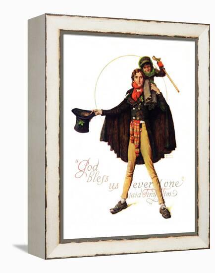 "Tiny Tim" or "God Bless Us Everyone", December 15,1934-Norman Rockwell-Framed Premier Image Canvas