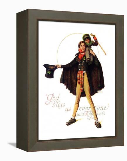 "Tiny Tim" or "God Bless Us Everyone", December 15,1934-Norman Rockwell-Framed Premier Image Canvas