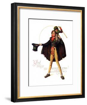 "Tiny Tim" or "God Bless Us Everyone", December 15,1934-Norman Rockwell-Framed Giclee Print