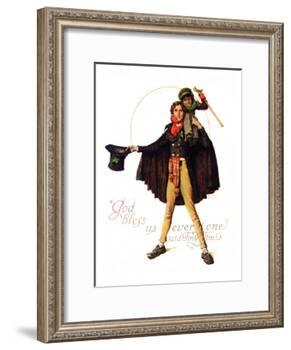 "Tiny Tim" or "God Bless Us Everyone", December 15,1934-Norman Rockwell-Framed Giclee Print
