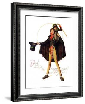 "Tiny Tim" or "God Bless Us Everyone", December 15,1934-Norman Rockwell-Framed Giclee Print