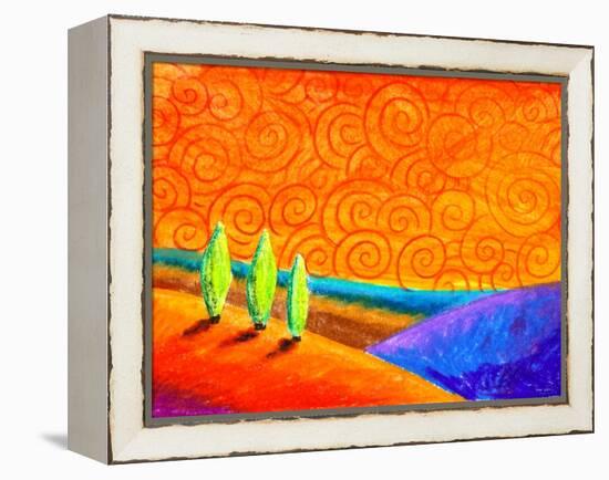 Tiny Tuscany (#24 in series)-Cindy Thornton-Framed Stretched Canvas