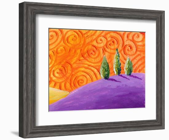 Tiny Tuscany (#25 in series)-Cindy Thornton-Framed Art Print