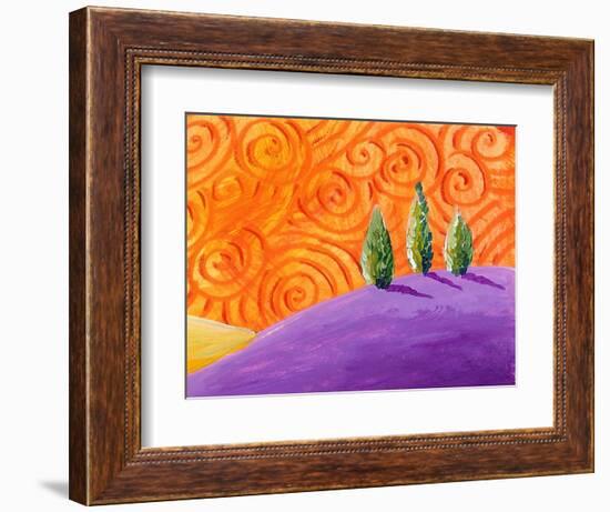 Tiny Tuscany (#25 in series)-Cindy Thornton-Framed Art Print