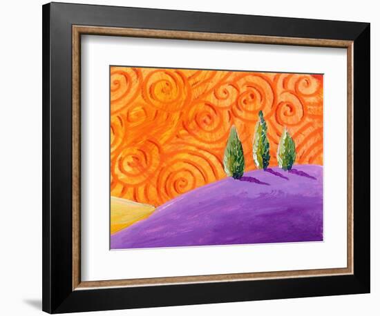 Tiny Tuscany (#25 in series)-Cindy Thornton-Framed Art Print