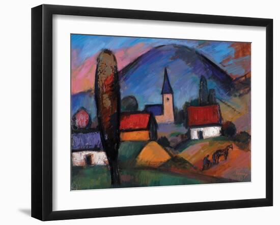 Tiny Village, 1963-Emil Parrag-Framed Giclee Print