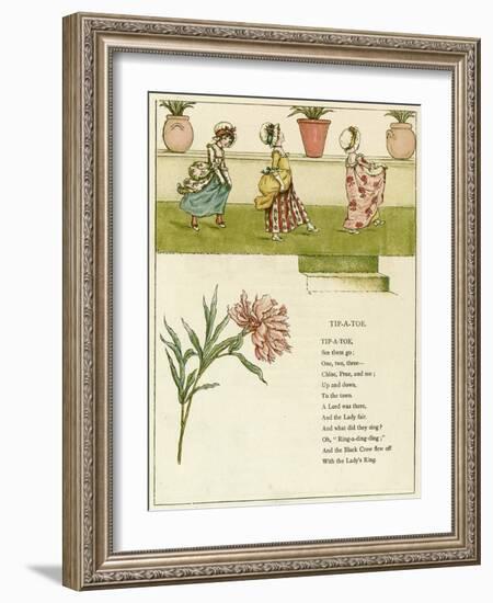 Tip-A-Toe-Kate Greenaway-Framed Art Print