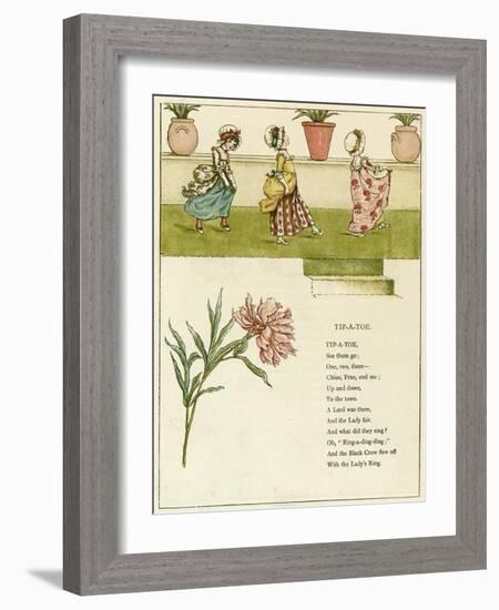 Tip-A-Toe-Kate Greenaway-Framed Art Print