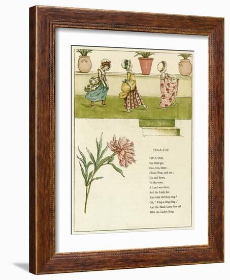 Tip-A-Toe-Kate Greenaway-Framed Art Print