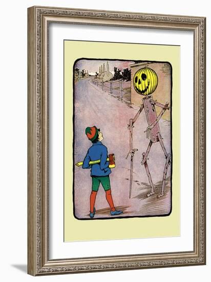 Tip and Jack Pumkinhead-John R. Neill-Framed Art Print