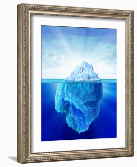 Tip of an Iceberg, Artwork-null-Framed Photographic Print