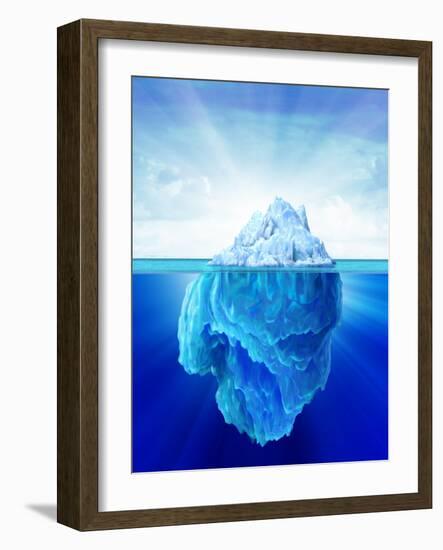 Tip of an Iceberg, Artwork-null-Framed Photographic Print