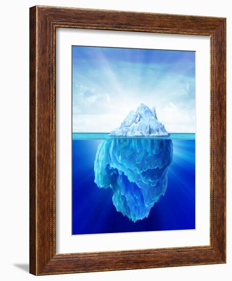 Tip of an Iceberg, Artwork-null-Framed Photographic Print