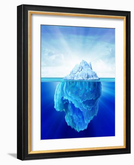 Tip of an Iceberg, Artwork-null-Framed Photographic Print