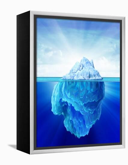Tip of an Iceberg, Artwork-null-Framed Premier Image Canvas