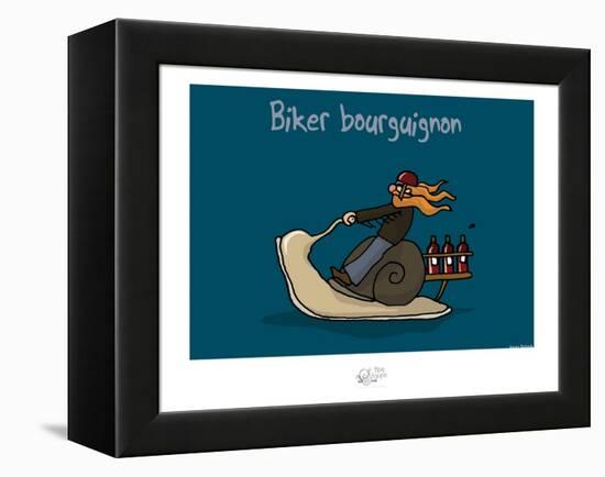 Tipe taupe - Biker bourguignon-Sylvain Bichicchi-Framed Stretched Canvas