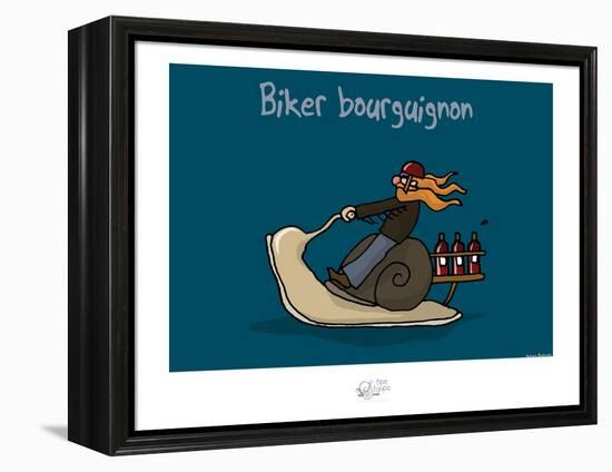 Tipe taupe - Biker bourguignon-Sylvain Bichicchi-Framed Stretched Canvas