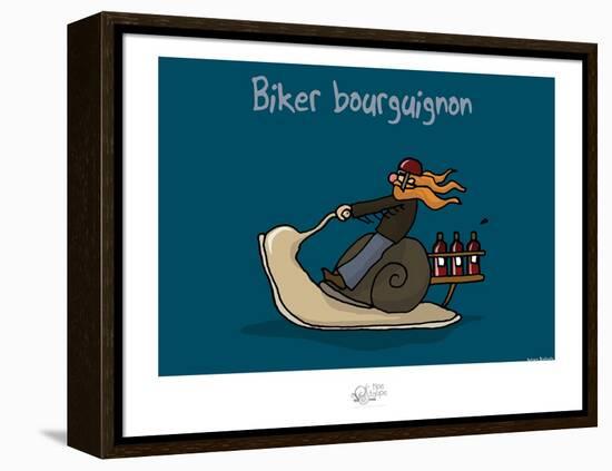 Tipe taupe - Biker bourguignon-Sylvain Bichicchi-Framed Stretched Canvas