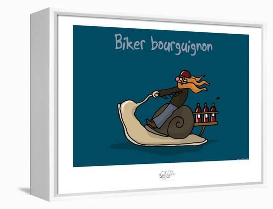 Tipe taupe - Biker bourguignon-Sylvain Bichicchi-Framed Stretched Canvas