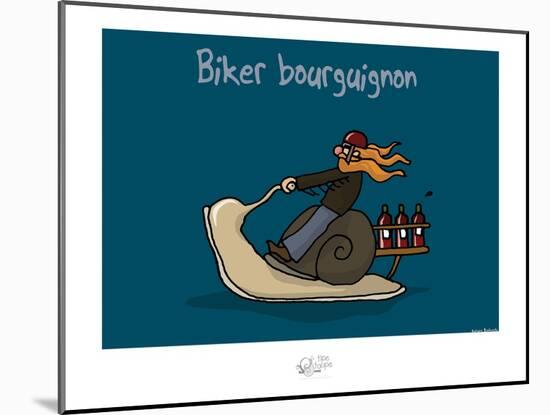 Tipe taupe - Biker bourguignon-Sylvain Bichicchi-Mounted Art Print