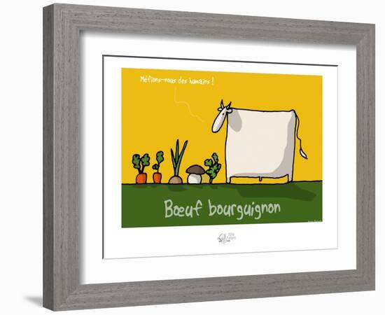 Tipe taupe - Bœuf bourguignon-Sylvain Bichicchi-Framed Art Print