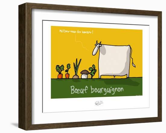 Tipe taupe - Bœuf bourguignon-Sylvain Bichicchi-Framed Art Print
