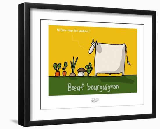 Tipe taupe - Bœuf bourguignon-Sylvain Bichicchi-Framed Art Print