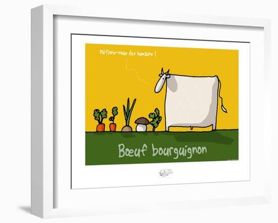 Tipe taupe - Bœuf bourguignon-Sylvain Bichicchi-Framed Art Print