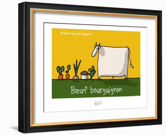 Tipe taupe - Bœuf bourguignon-Sylvain Bichicchi-Framed Art Print