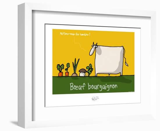 Tipe taupe - Bœuf bourguignon-Sylvain Bichicchi-Framed Premium Giclee Print