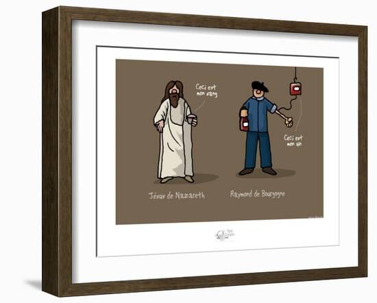 Tipe taupe - Ceci est mon sang-Sylvain Bichicchi-Framed Art Print