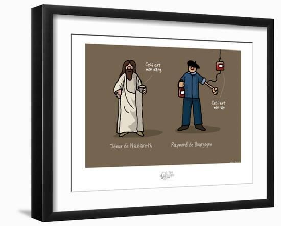 Tipe taupe - Ceci est mon sang-Sylvain Bichicchi-Framed Art Print