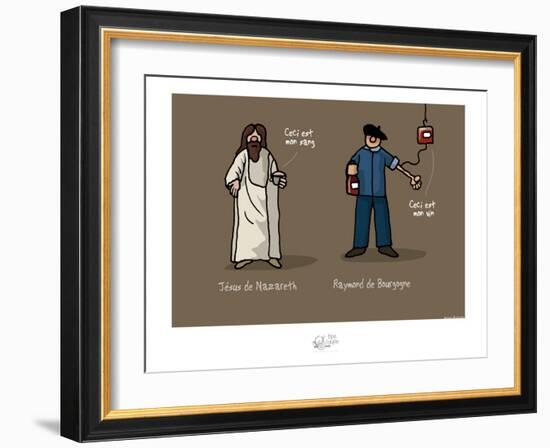 Tipe taupe - Ceci est mon sang-Sylvain Bichicchi-Framed Art Print