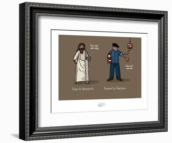 Tipe taupe - Ceci est mon sang-Sylvain Bichicchi-Framed Premium Giclee Print