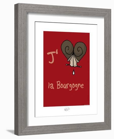 Tipe taupe - J'aime la Bourgogne (2)-Sylvain Bichicchi-Framed Art Print