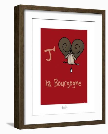 Tipe taupe - J'aime la Bourgogne (2)-Sylvain Bichicchi-Framed Art Print