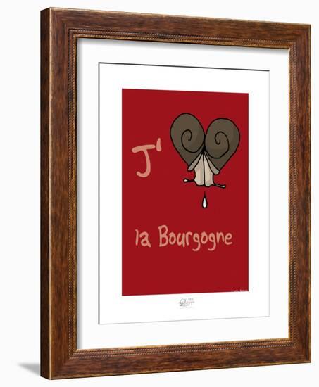 Tipe taupe - J'aime la Bourgogne (2)-Sylvain Bichicchi-Framed Art Print