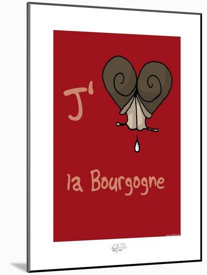 Tipe taupe - J'aime la Bourgogne (2)-Sylvain Bichicchi-Mounted Art Print