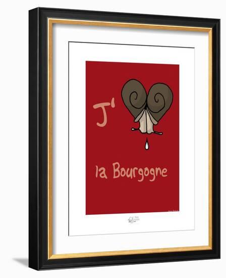 Tipe taupe - J'aime la Bourgogne (2)-Sylvain Bichicchi-Framed Art Print