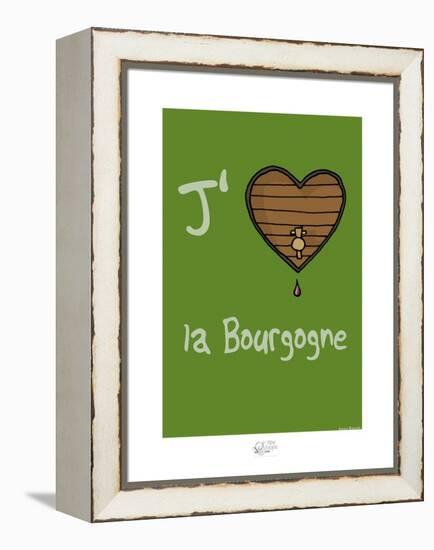 Tipe taupe - J'aime la Bourgogne-Sylvain Bichicchi-Framed Stretched Canvas